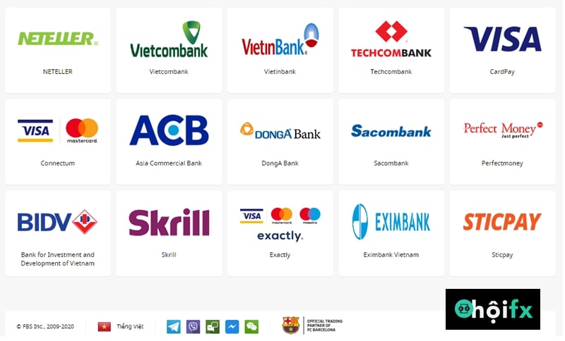 Nạp rút đa kênh, hỗ trợ nhiều ngân hàng lớn tại Việt Nam